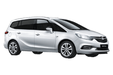Car Hire Wisbech - Vauxhall Zafira 5 + 2 - Minibus hire Wisbech
